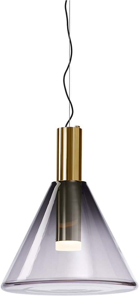 Phenomena Pendant Grey / Gold - Light Fixture (960x1281), Png Download