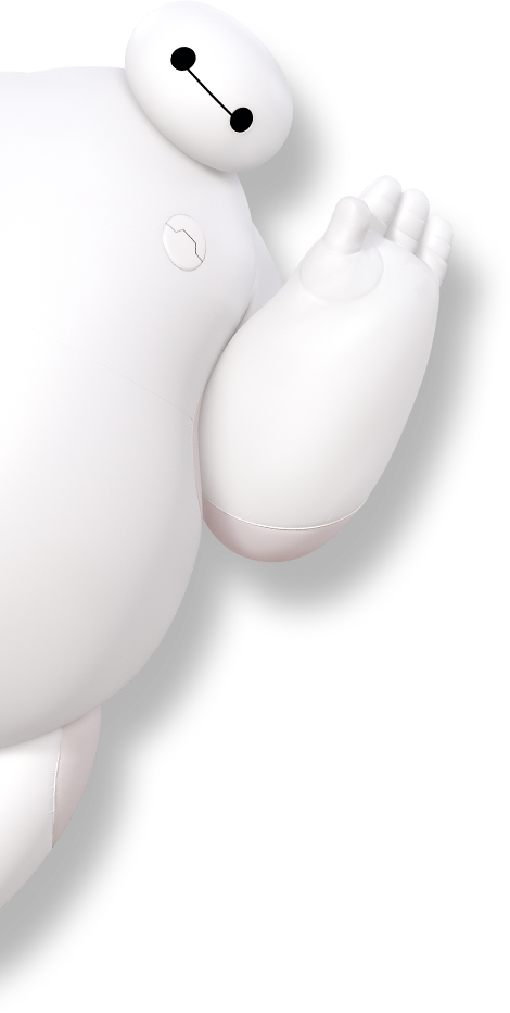 Humanoids - Big Hero 6 Black Background (470x932), Png Download