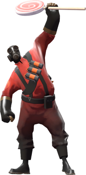 Ice - Tf2 Pyro Lollichop (300x609), Png Download