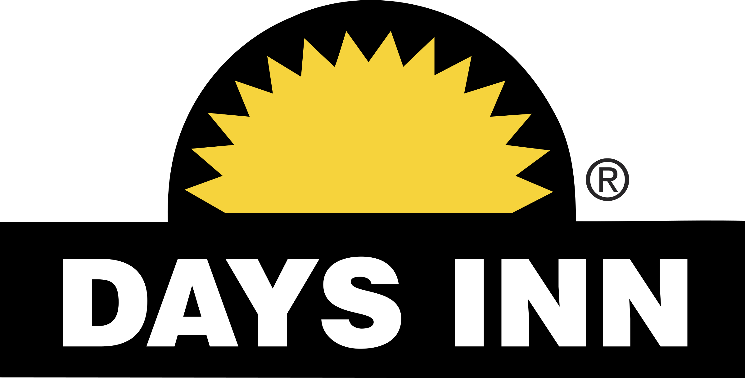 Days Inn Motels 1 Logo Png Transparent - Days Inn Logo (2400x1219), Png Download