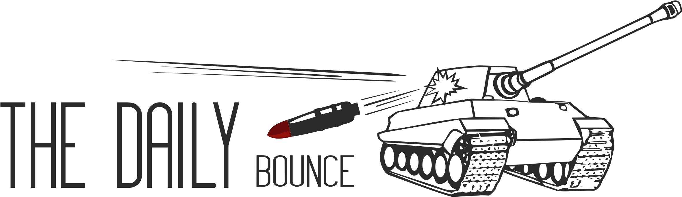 The Daily Bounce - Tank (2369x683), Png Download