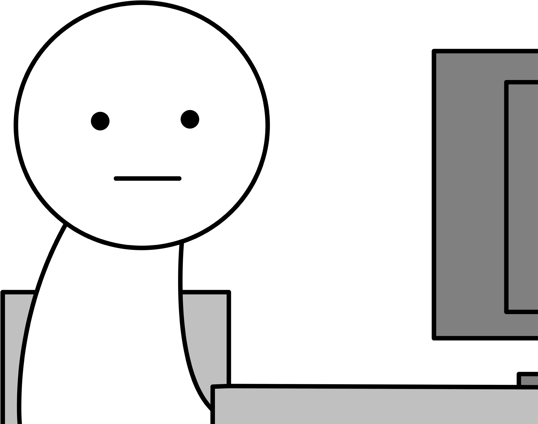 84kib, 2048x1614, Blankface - Computer (2048x1614), Png Download