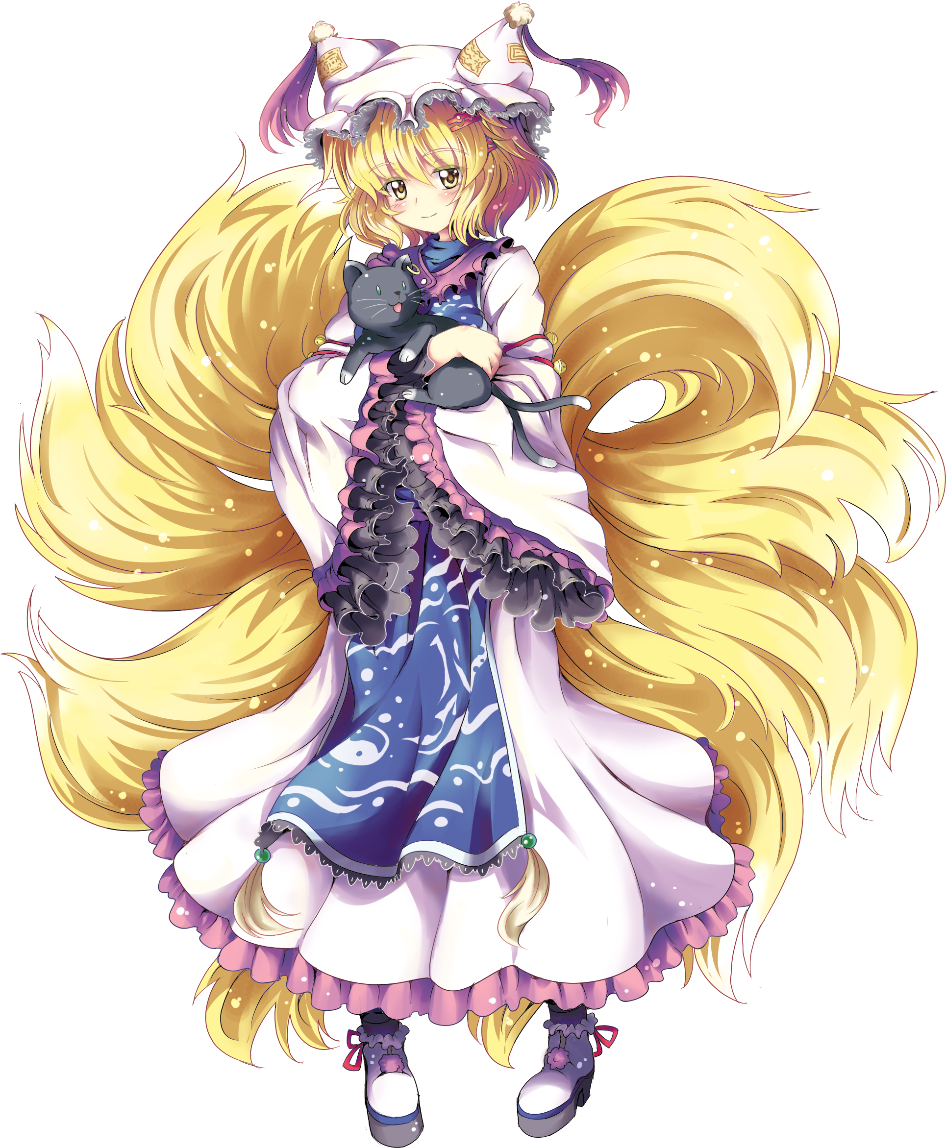 Download Png - Touhou Ran And Chen (2480x2480), Png Download