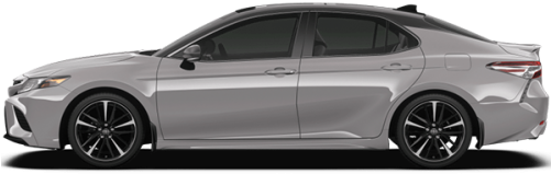 Toyota Camry Xse - 2018 Toyota Camry Xse V6 Silver (500x256), Png Download
