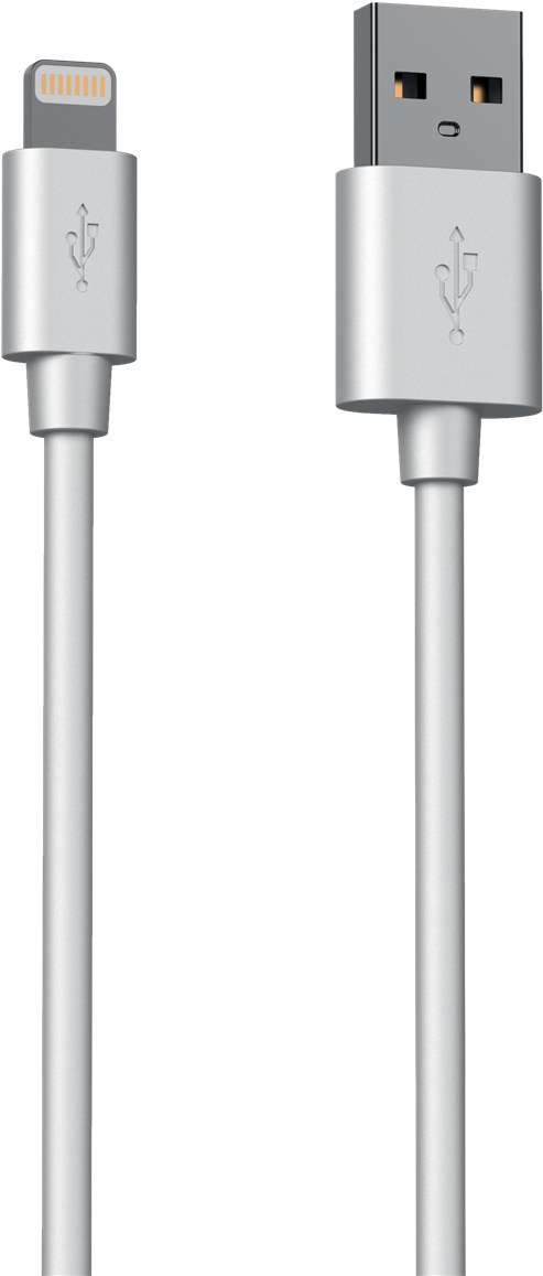 Micro Usb Cable White Png (681x1200), Png Download