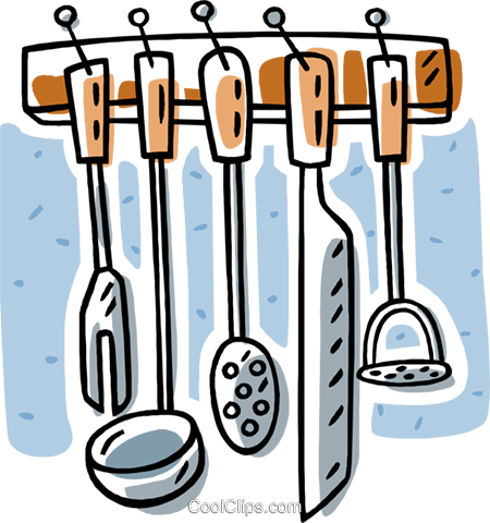 Pin Kitchen Tools Clipart - Cooking Tools Clipart Png (450x480), Png Download