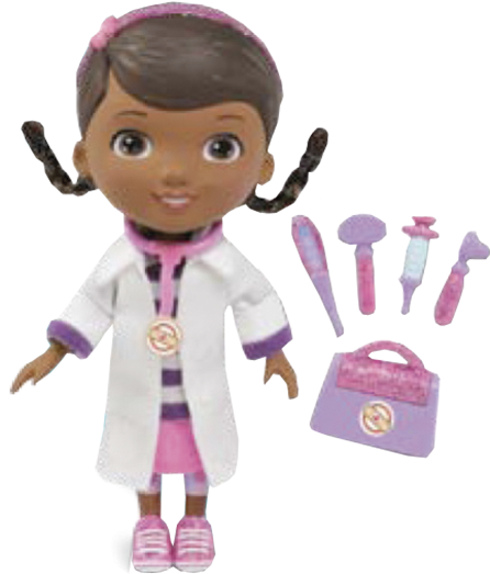 Muneca Doctora Juguetes - Disney Doc Mcstuffins Doll Set (750x522), Png Download