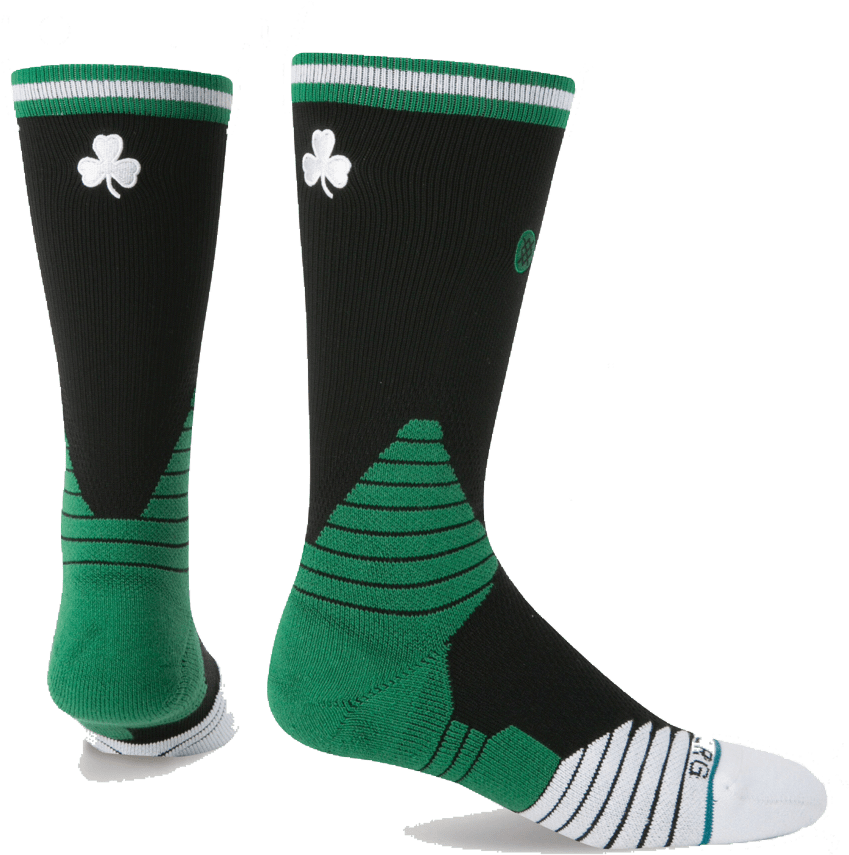 Boston Celtics Stance Nba On-court Logo Crew Socks - Nba Green Socks (1000x1000), Png Download