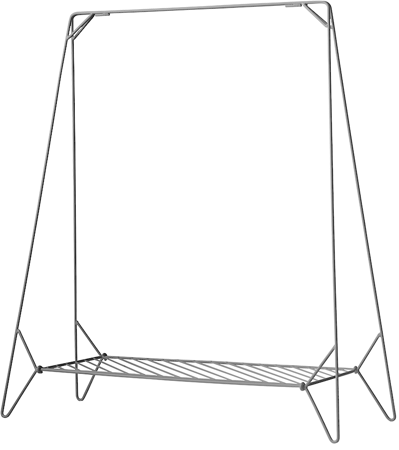 Anker, Folding Clothing Rack-0 - Menu - Anker Rack, Black (960x941), Png Download