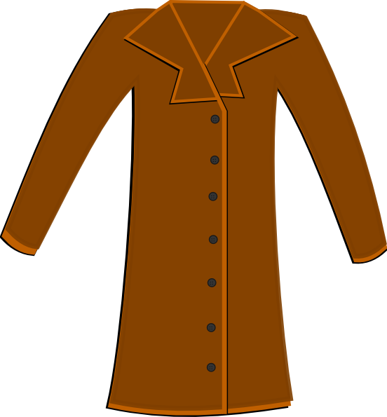 Clipart Of Coat, Clothing Rack And Coat Closet - Coat (552x595), Png Download