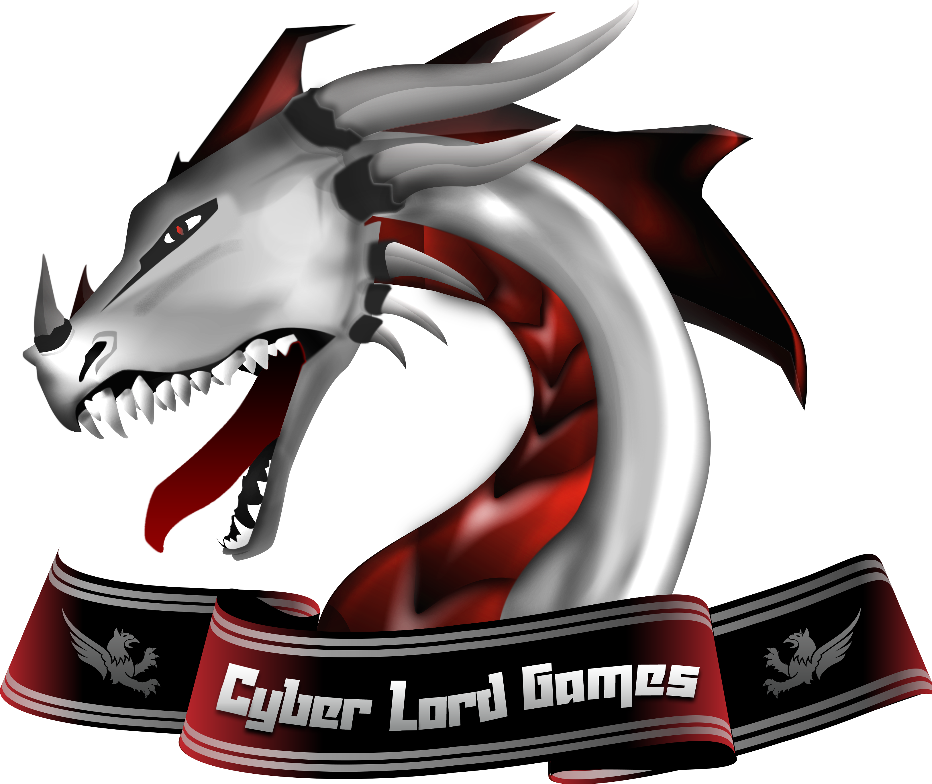 Cyber Lord Games - Great White Shark (3253x2737), Png Download