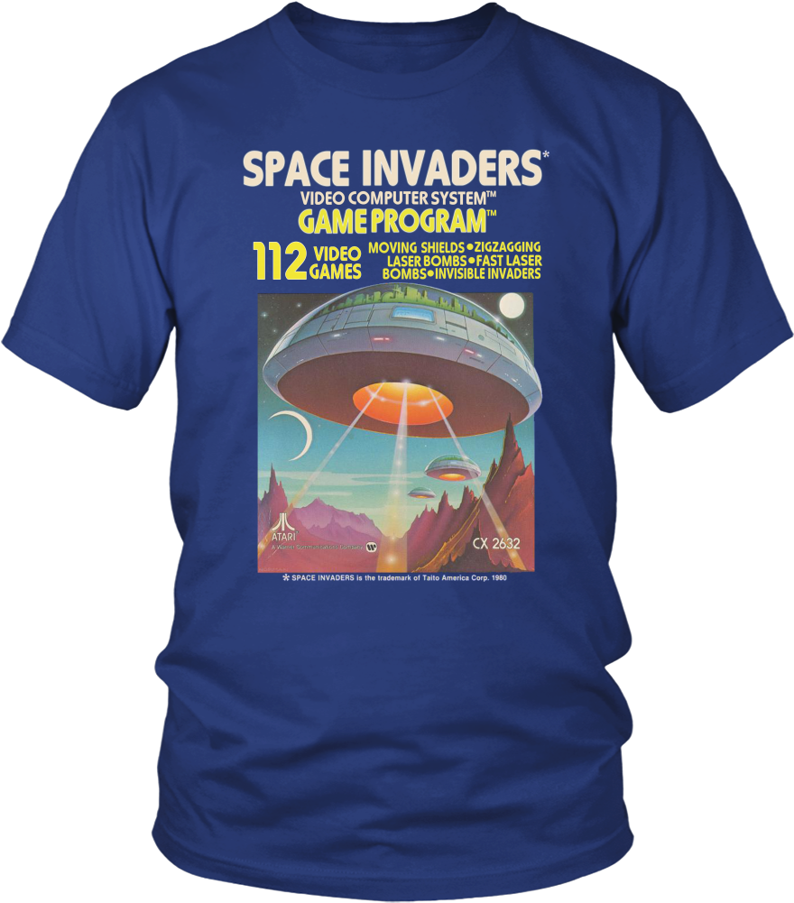 Space Invaders Atari 2600 Retro Vintage Video Game - Space Invaders [atari 2600 Game] (1000x1000), Png Download