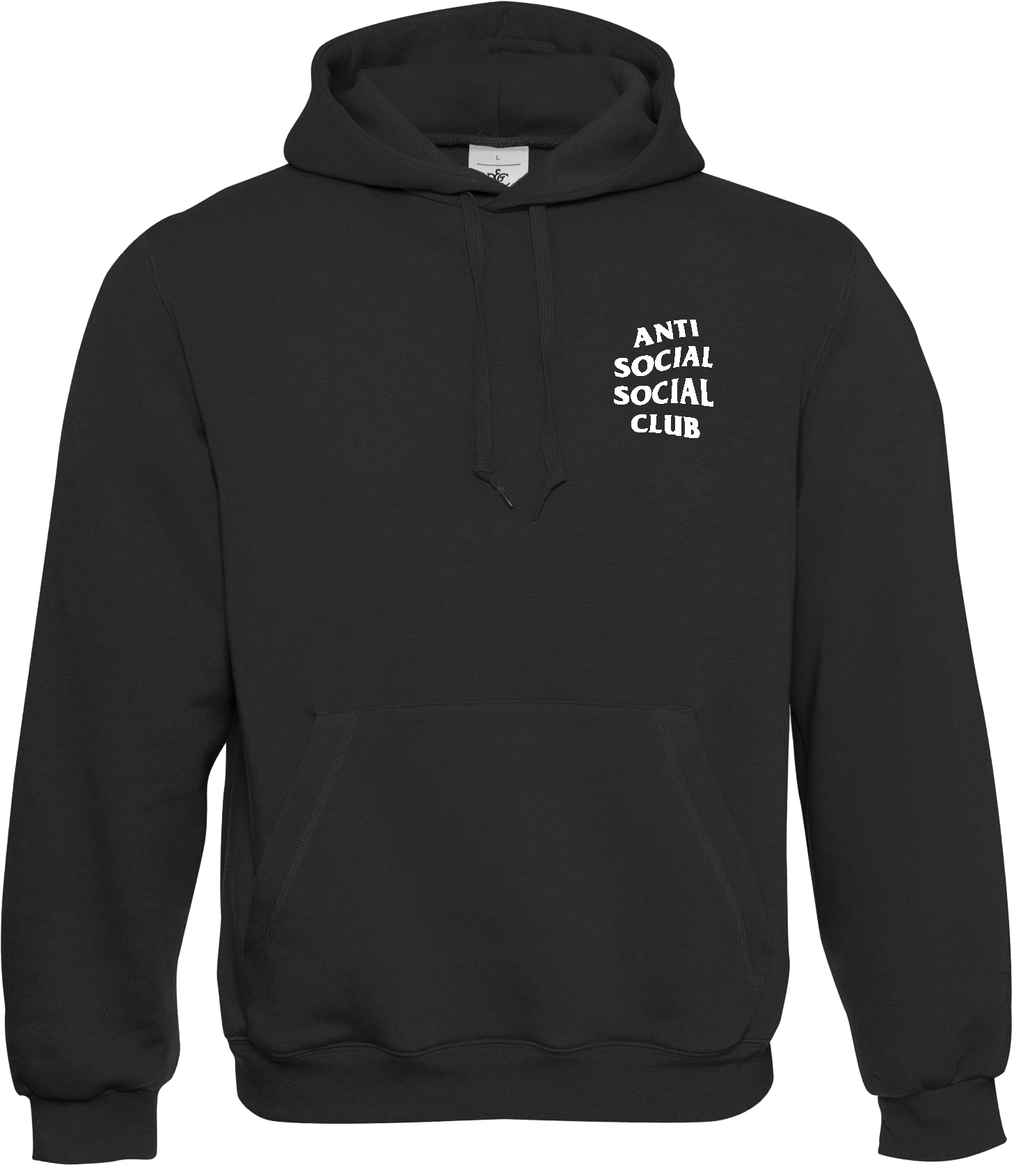 Anti Social Social Club Black Hoodie - Bmw Unisex Classic Pull Over Hooded Sweat Xs-3xl Free (1554x1772), Png Download