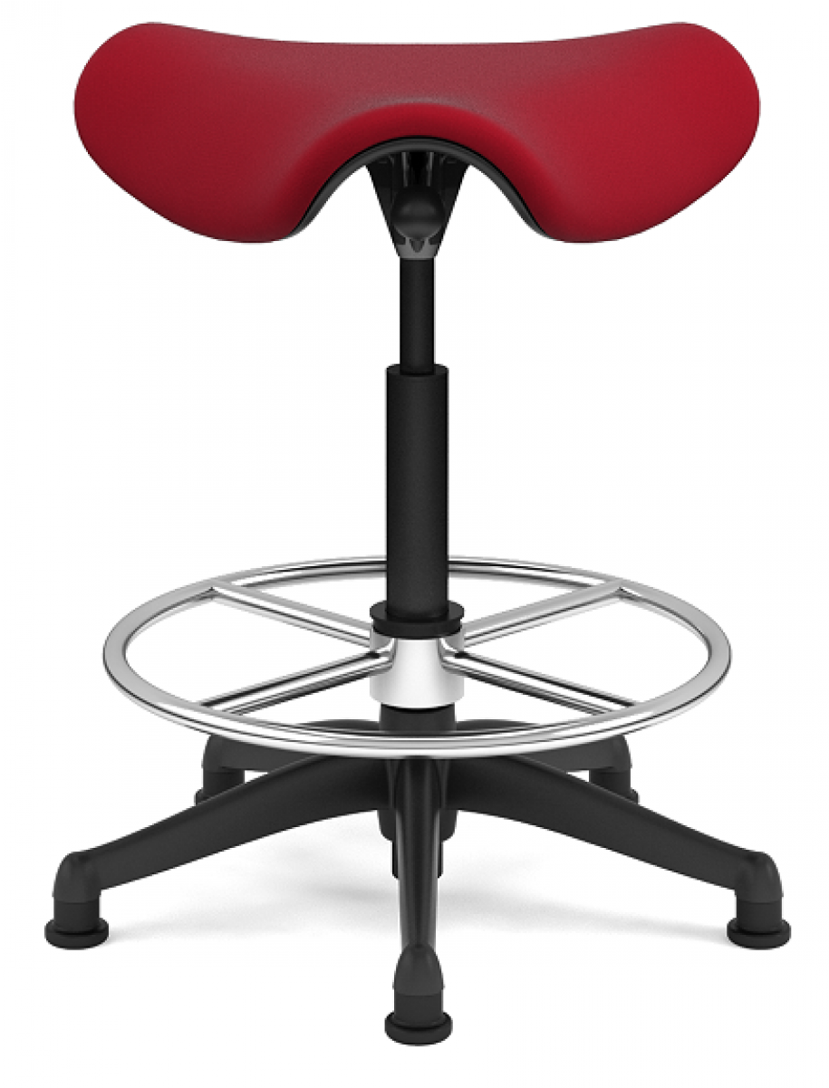 Humanscale Saddle & Pony Seat Extra High - Freedom Saddle Task Stool By Humanscale: Glide Casters (1200x1200), Png Download