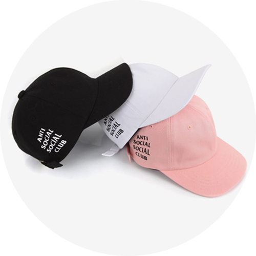Searching Products For “anti Social Club” - Anti Social Social Club Baseball Cap (500x500), Png Download