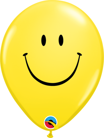 Varios 11" Carita Feliz - 9 Inch Yellow Latex Balloons (363x480), Png Download