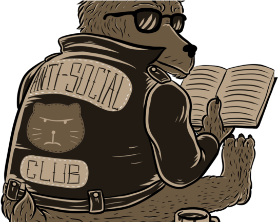 Anti Social Club Anti Social Club - Bear (571x432), Png Download