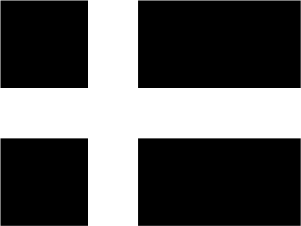 Flag Of Iceland Logo Black And White - Symmetry (2400x1800), Png Download