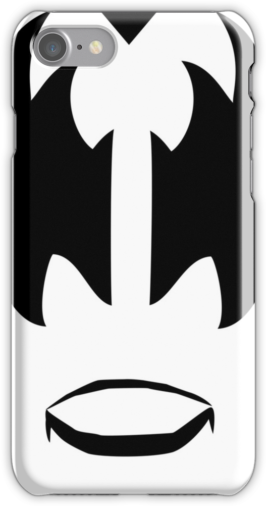 Gene Simmons From Kiss Band, The Demon Makeup Iphone - Gene Simmons Face Png (750x1000), Png Download