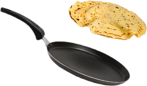 Dessin Poêle À Crêpe (600x350), Png Download