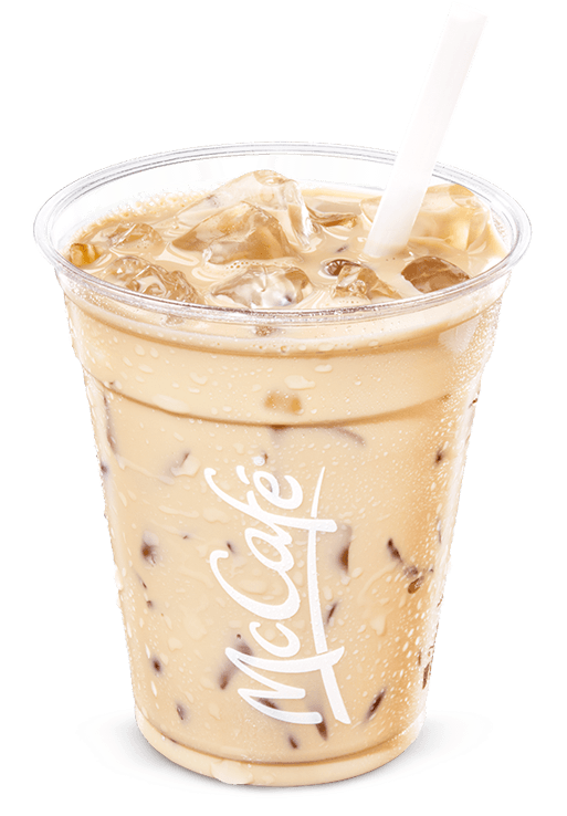 Premium Roast Brewed Iced Coffee - Frappé Coffee (1294x882), Png Download