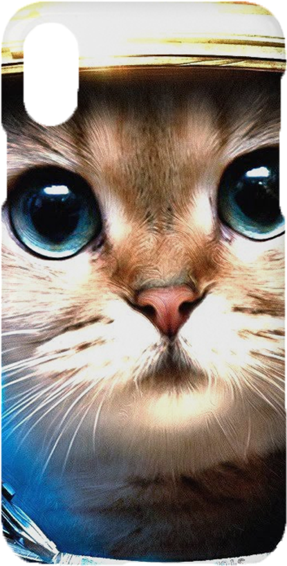 Iphone X Cat Design Phone Case - Amy Like Pillowcases Funny Creative Space Cat Design (1000x1000), Png Download