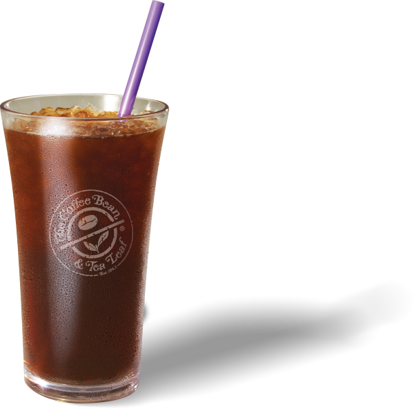 Iced Americano - Coffee Bean Iced Americano (600x592), Png Download