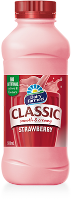 Strawberry - Dairy Farmers Strawberry Milk (336x500), Png Download