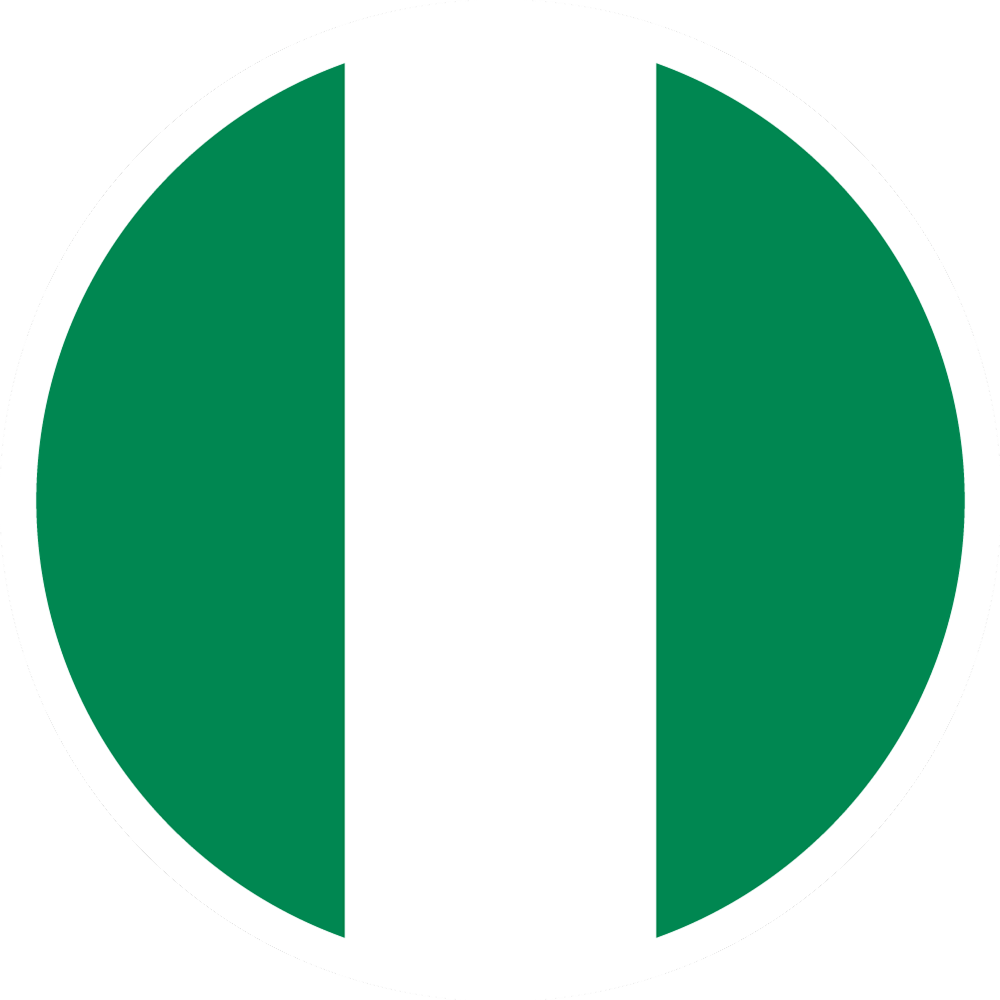 Teamlogo - Nigeria Flag Circle Png (1000x1000), Png Download