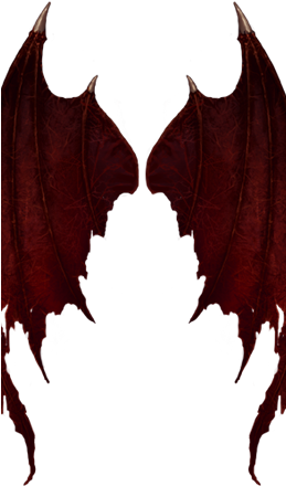 Red Devil Wings - Red Devil Wings Png (258x535), Png Download