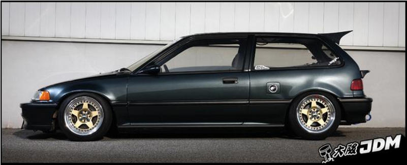 Osaka Jdm Ef Civic - Civic Ef Devil Wing (800x800), Png Download