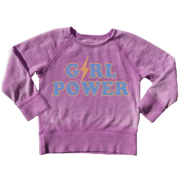 Girl Power Burnout Petunia Sweatshirt - Girl Power Burnout Petunia (600x600), Png Download