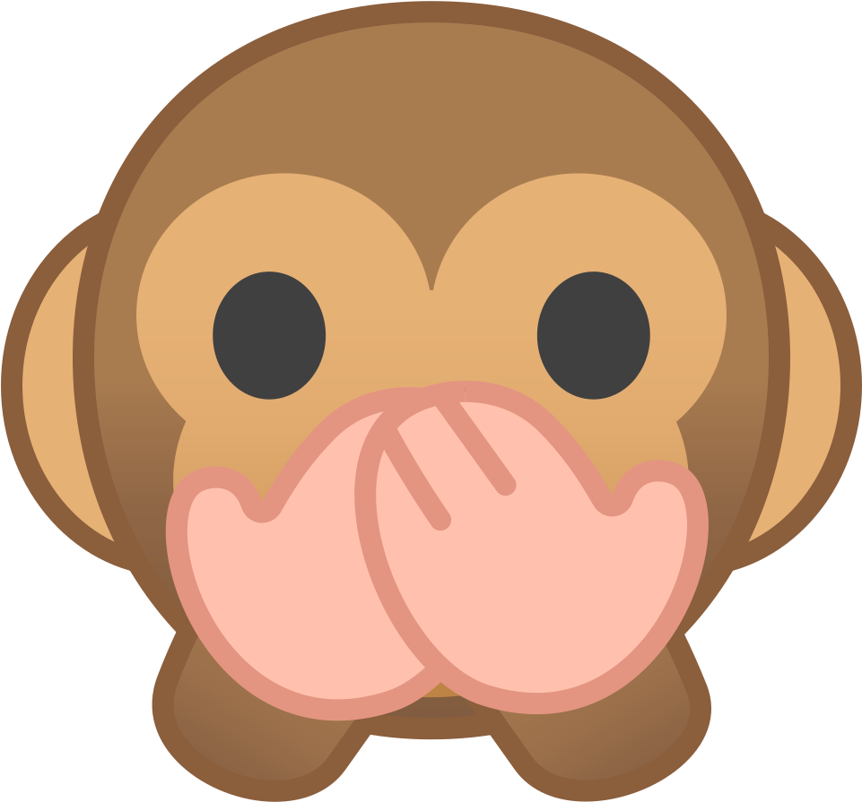 Download Svg Download Png - Monkey Face Emoji Png (1024x1024), Png Download