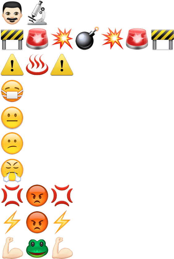 10 Superhero Origin Stories Told With Emoji - Emoji Story Superheroes (600x867), Png Download
