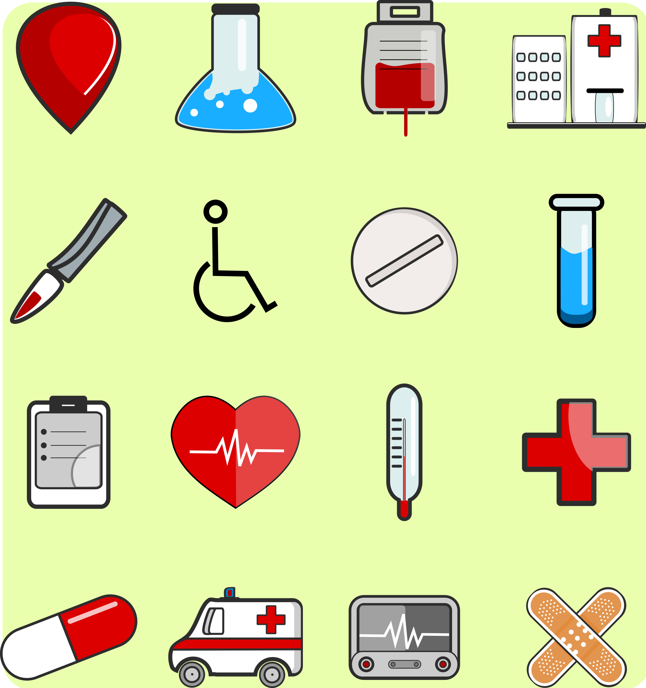 This Free Icons Png Design Of Medical Icons Package (2252x2400), Png Download