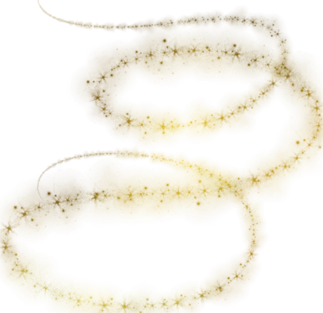 Free Magic Dust Png - Gold Christmas Lights Png (469x454), Png Download