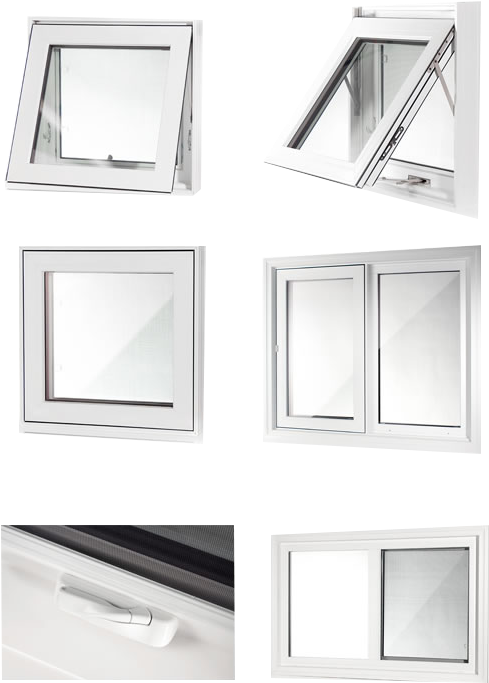 Types Of Pvc Windows - Portable Network Graphics (516x722), Png Download