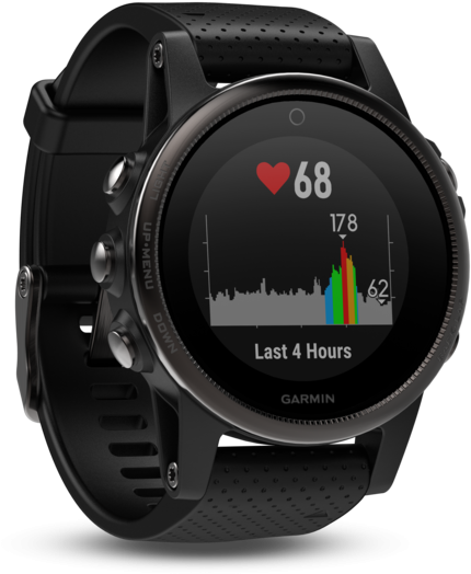 Garmin Fenix 5s Sapphire Black W/ Black Band - Garmin Fenix 5x Sapphire (1024x663), Png Download
