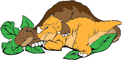 Sleeping Clipart Dinosaur - Dinosaurs Sleeping Clipart (400x400), Png Download