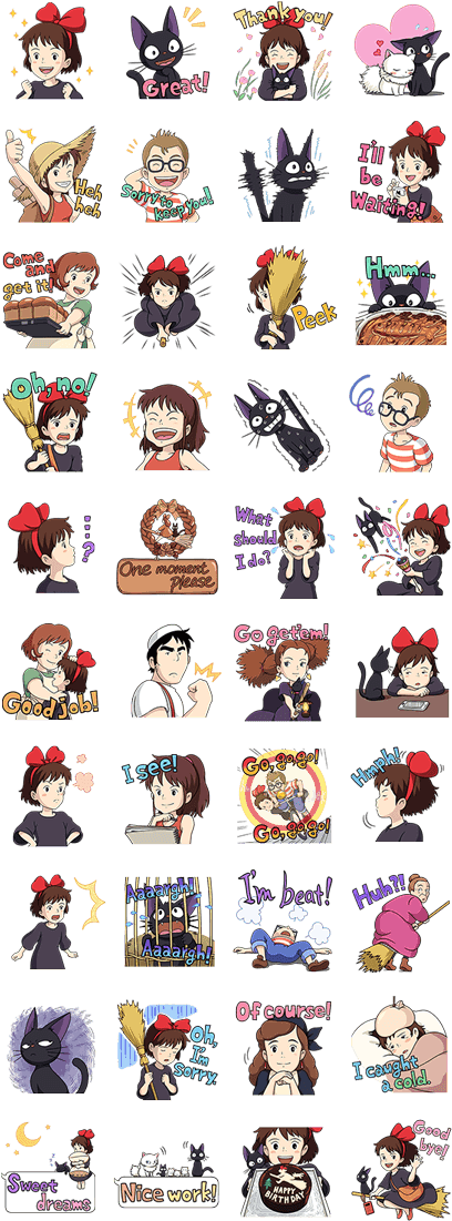 Kiki's Delivery Service - Kiki's Delivery Service Stickers (420x1121), Png Download