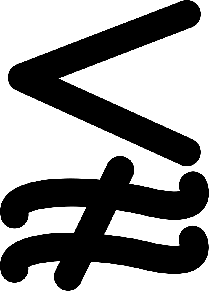 Less And Not Approximately Equal Mathematical Symbol - Aproximadamente Simbolo (706x981), Png Download