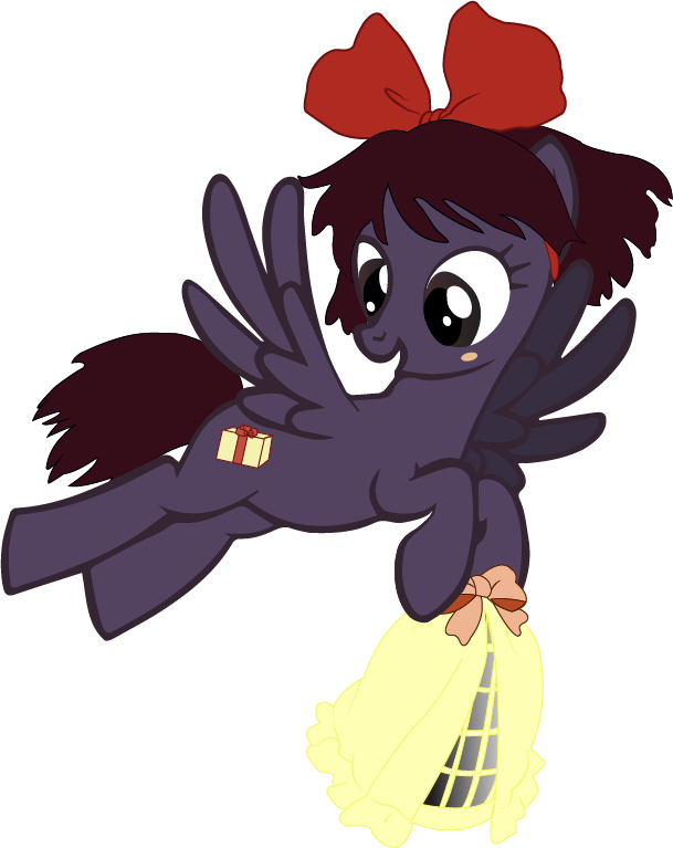 Cmeschia, Kiki, Kiki's Delivery Service, Pegasus, Ponified, - Kiki's Delivery Service Mlp (609x767), Png Download