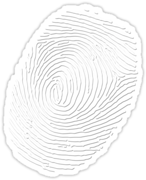 White Fireworks Png White Fingerprint Png Fingerprint - Circle (375x360), Png Download