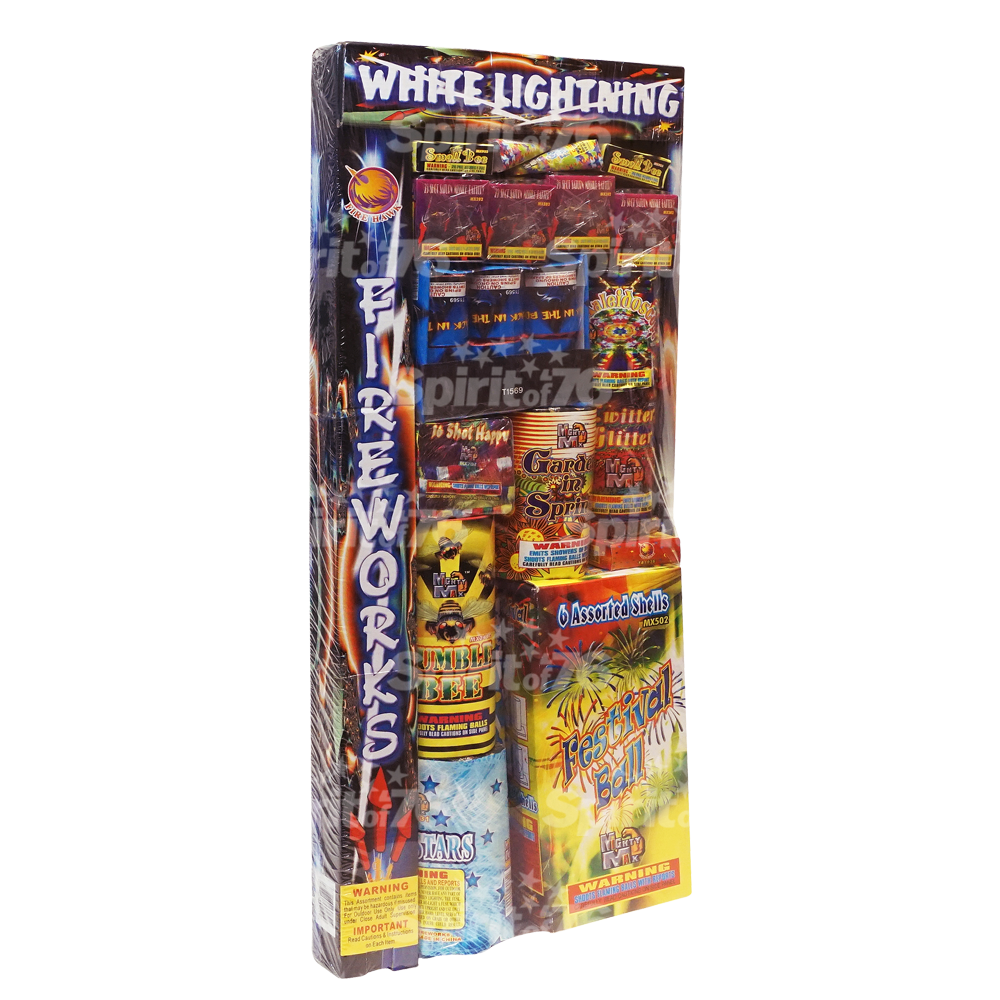 White Lightning Fireworks Assortments (1000x1000), Png Download