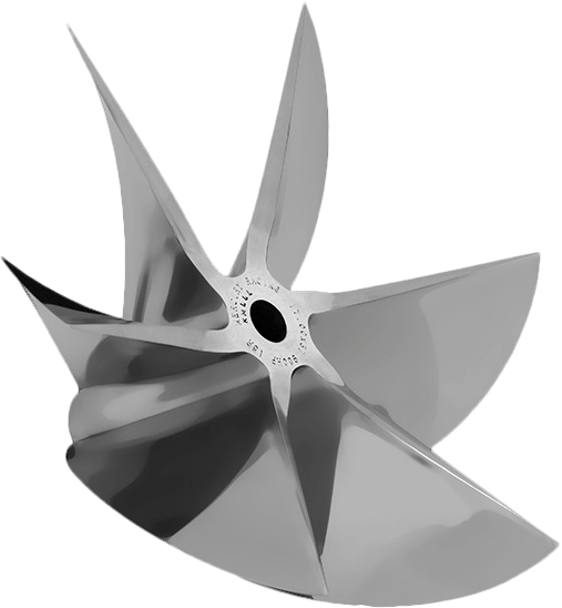 Photo Of 6-blade Cnc Cleaver - Mercury Racing 6 Blade Cleaver Prop (507x548), Png Download