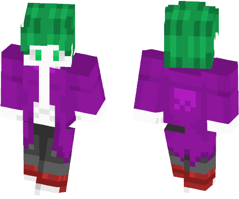 The Joker - Bendy Minecraft Skin Girl (584x497), Png Download