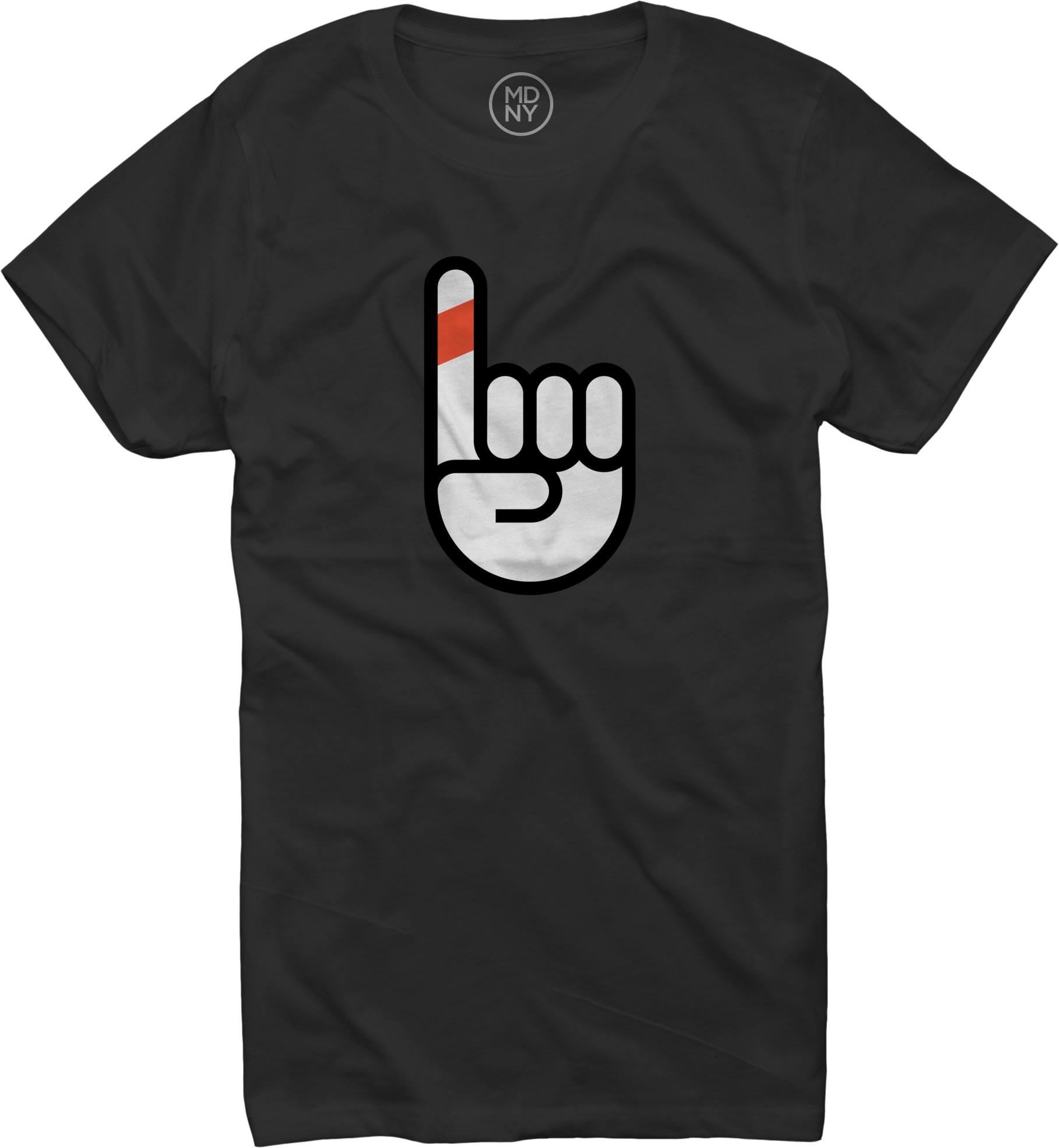 Splinter Finger On Women's Black T-shirt $22 - Öcher Mäddche (1817x1971), Png Download