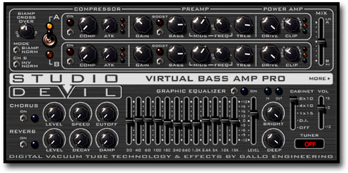 Virtual Bass Amp - Studio Devil Virtual Bass Amp Pro Plugin (510x259), Png Download