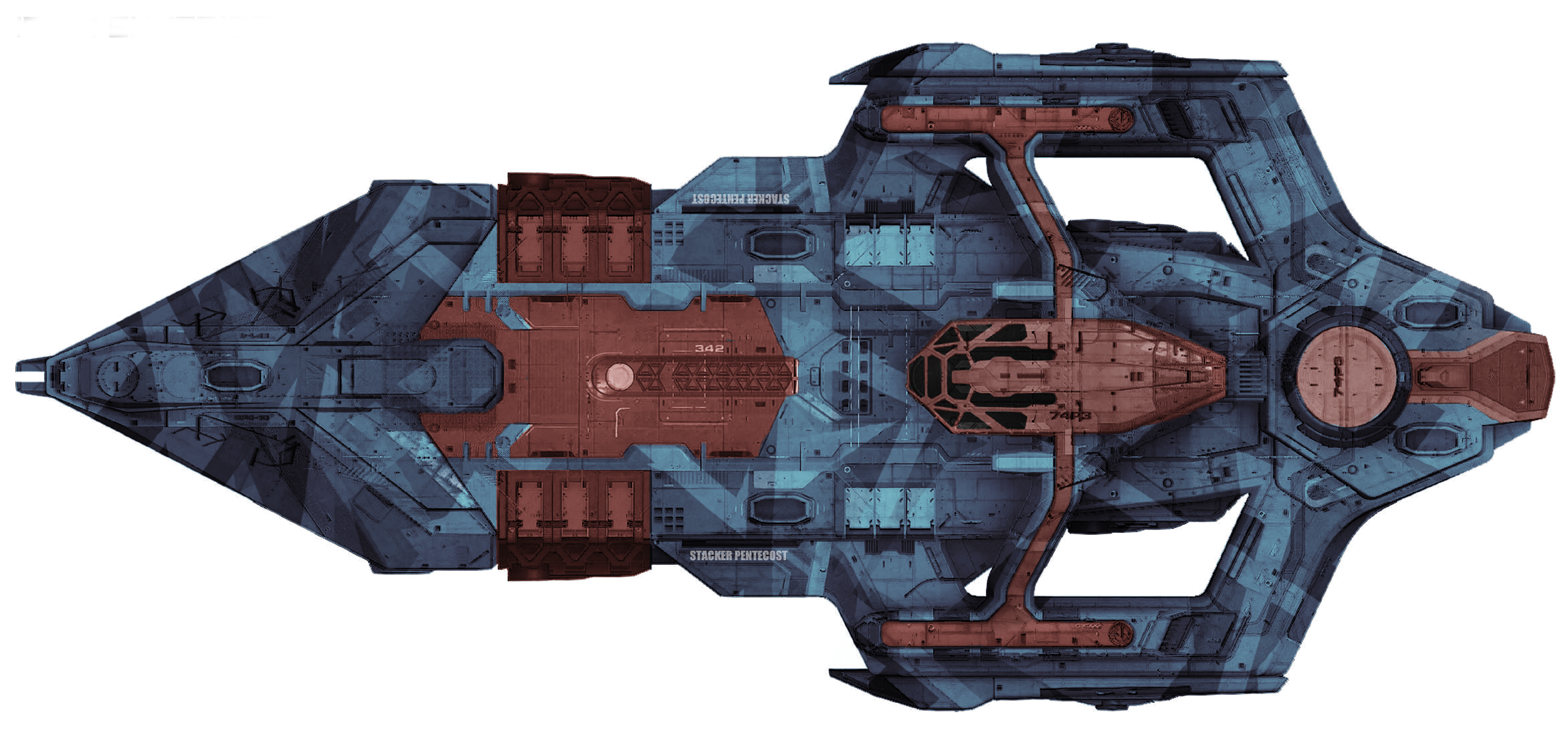 Creativeidris Respray Splinter - Star Citizen Idris Floor Plan (2344x1125), Png Download