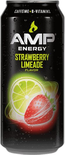 Amp Energy® Strawberry Limeade - Amp Energy Drink, Strawberry Limeade - 16 Fl Oz Can (240x540), Png Download